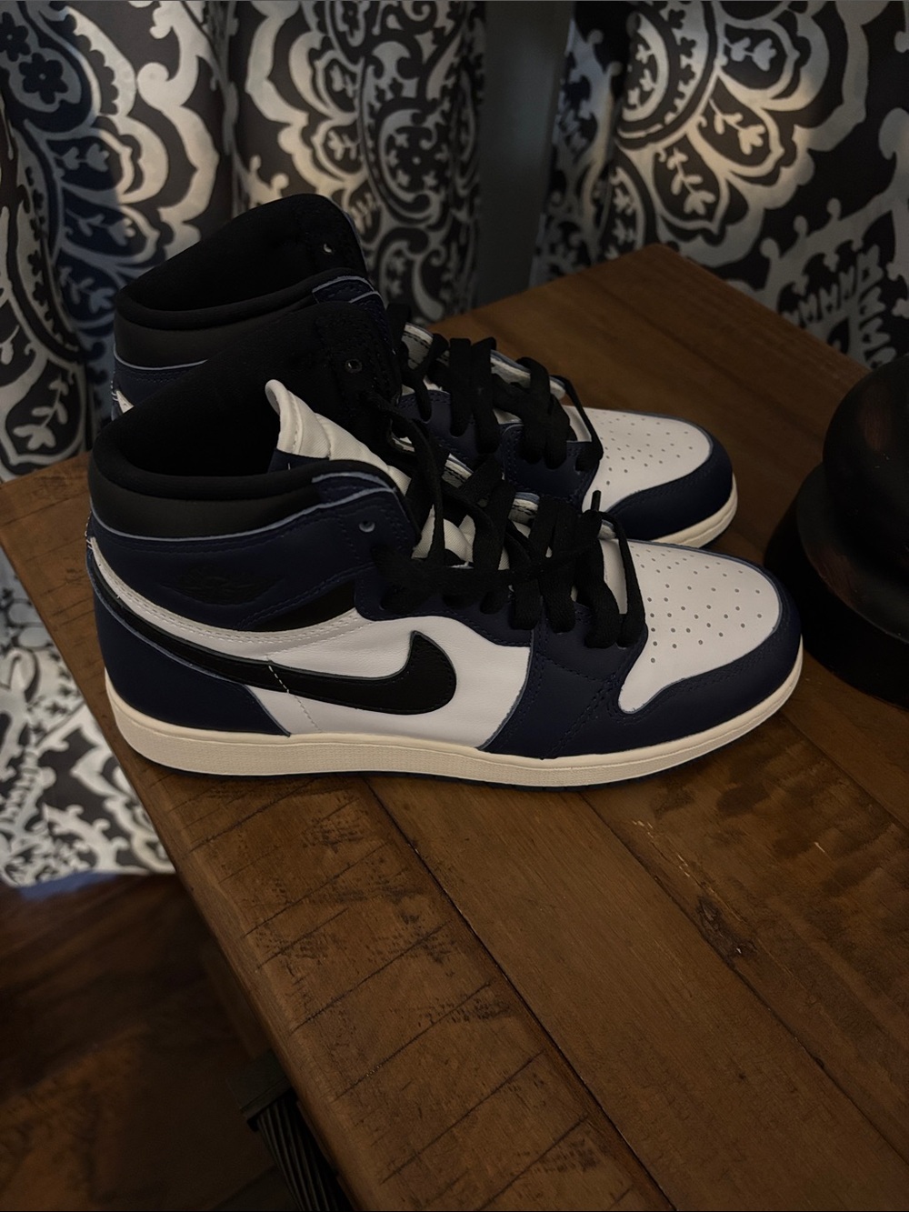 Nike High-Top Sneakers - Navy/White/Black